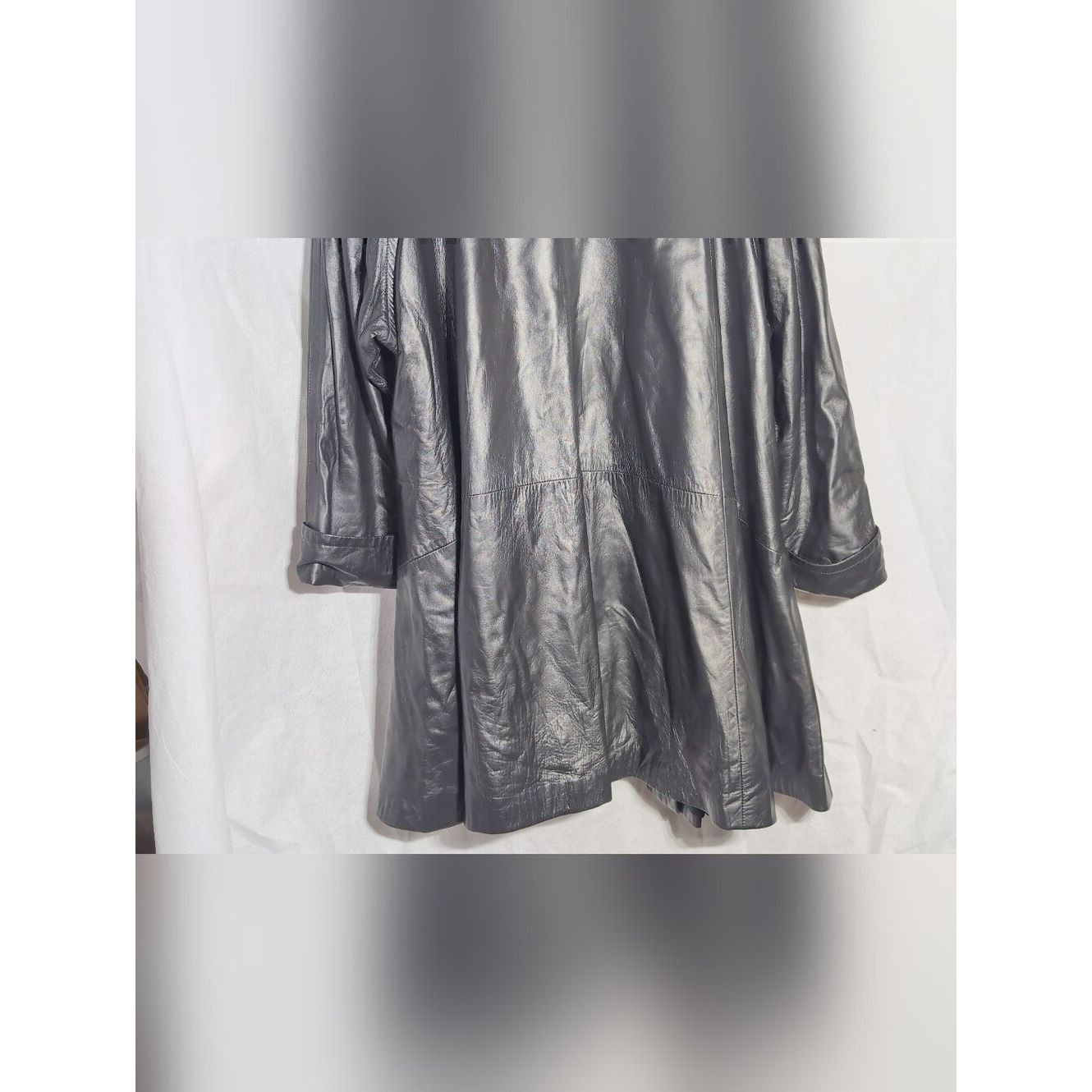Other Beautiful Vintage L Vericci Black Liquid Lambskin Leather L Size L / US 10 / IT 46 - 6 Thumbnail