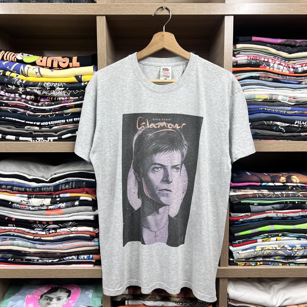 Band Tees VTG BOWIE GLAMOUR TEE Size US L / EU 52-54 / 3 - 1 Thumbnail