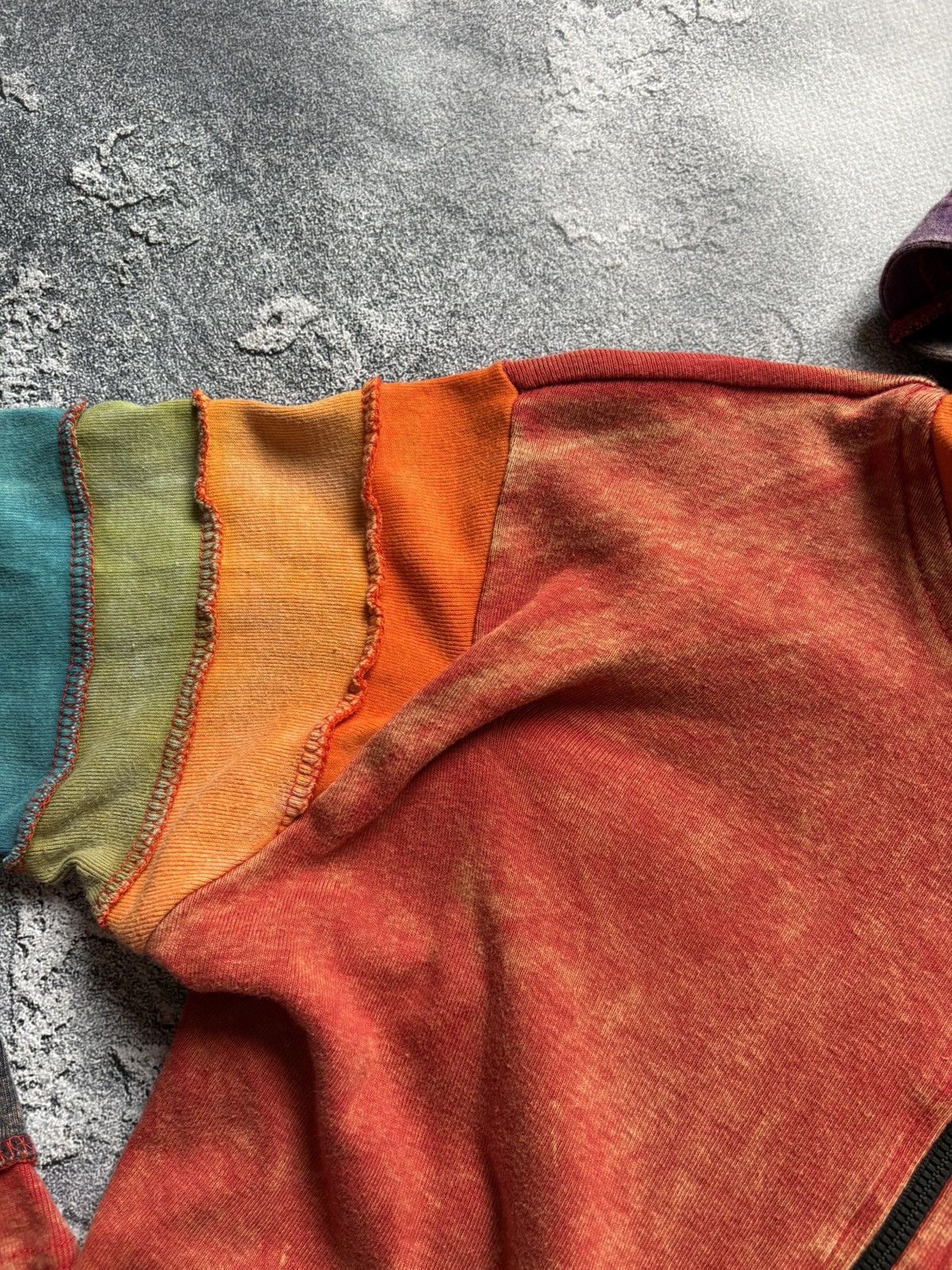 Japanese Brand Crazy Vintage Y2K Multicolour Japanese Zip Up Hoodie Size L / US 10 / IT 46 - 8 Thumbnail