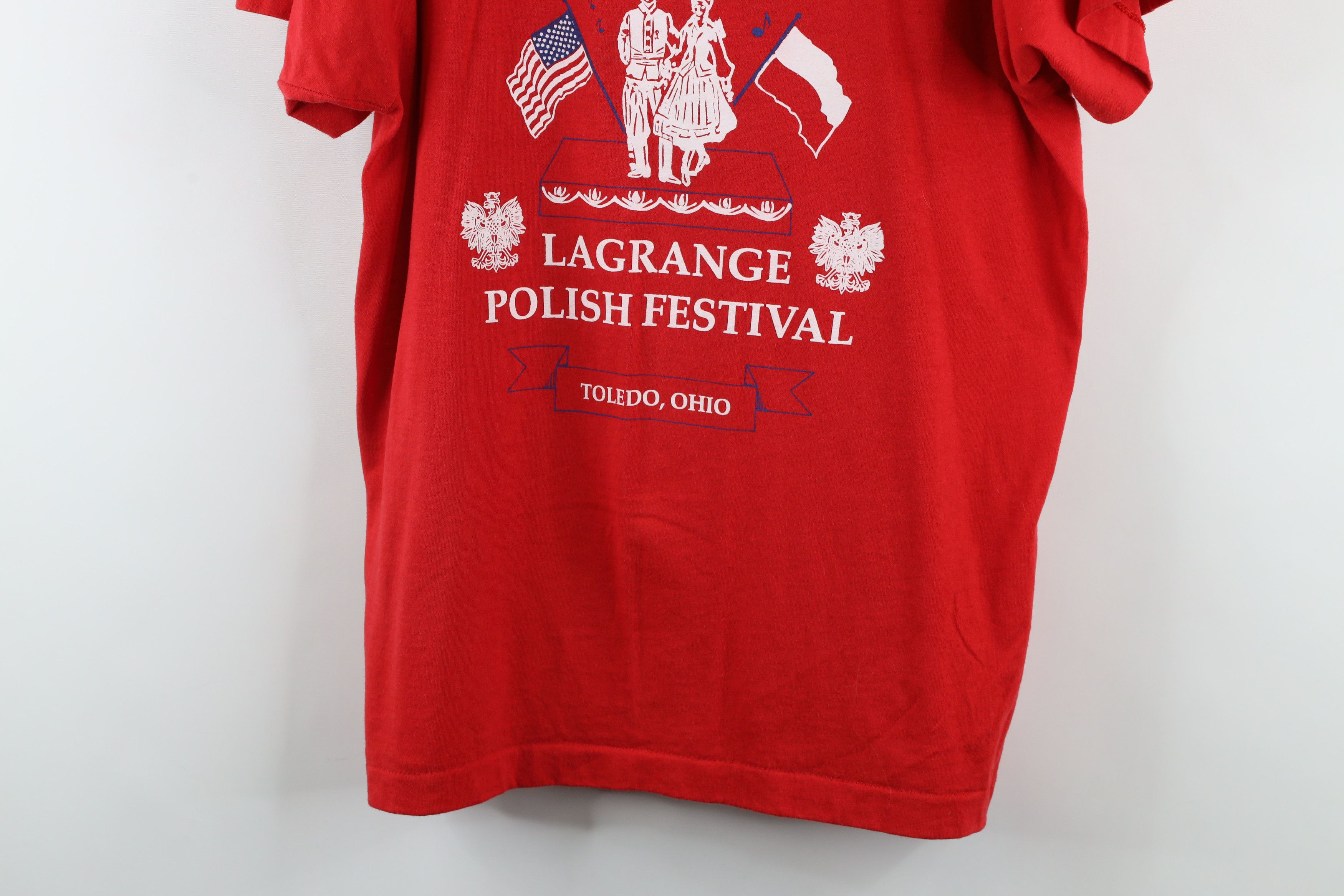 Vintage Vintage 80s Polish Festival Short Sleeve T-Shirt USA Size US XL / EU 56 / 4 - 3 Thumbnail