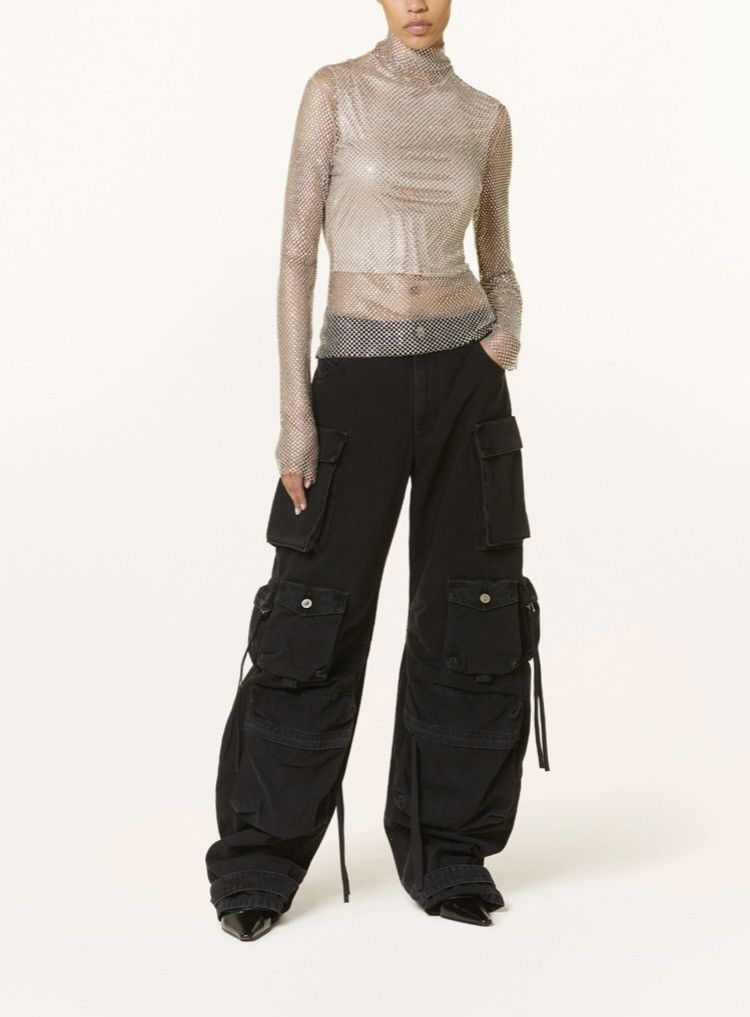 The Attico The Attico Fern Cargo Jeans Black Size 26" / US 2 / IT 38 - 5 Thumbnail