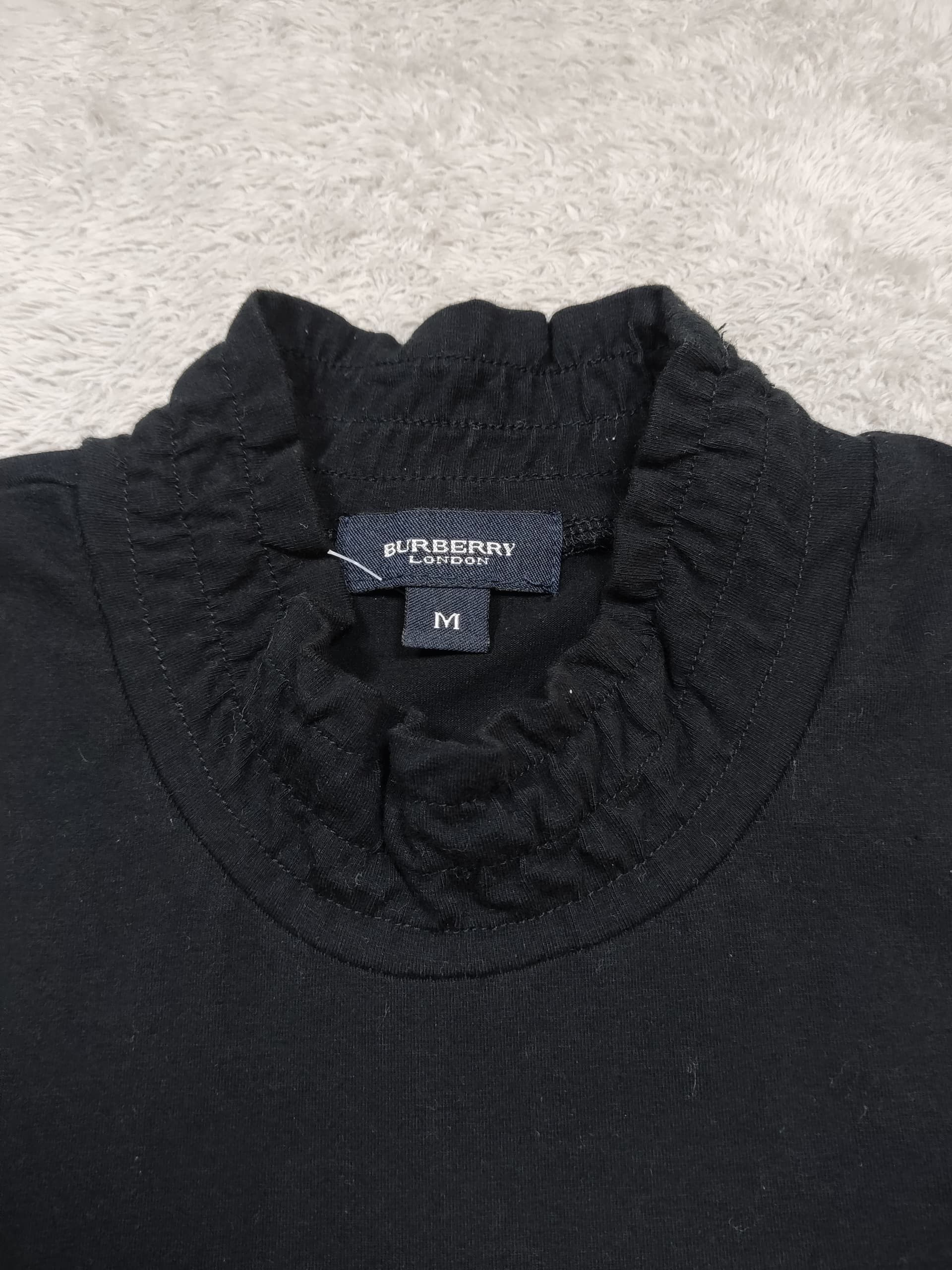 Burberry Burberry London Sleeveless Mock Neck Top Ruffled Logo Tank Size US M / EU 48-50 / 2 - 8 Thumbnail