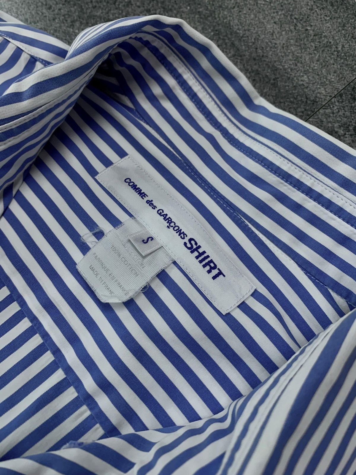 Comme des Garcons SHIRT FREE IMPORT TAX Striped Ls Shirt Size US S / EU 44-46 / 1 - 7 Thumbnail