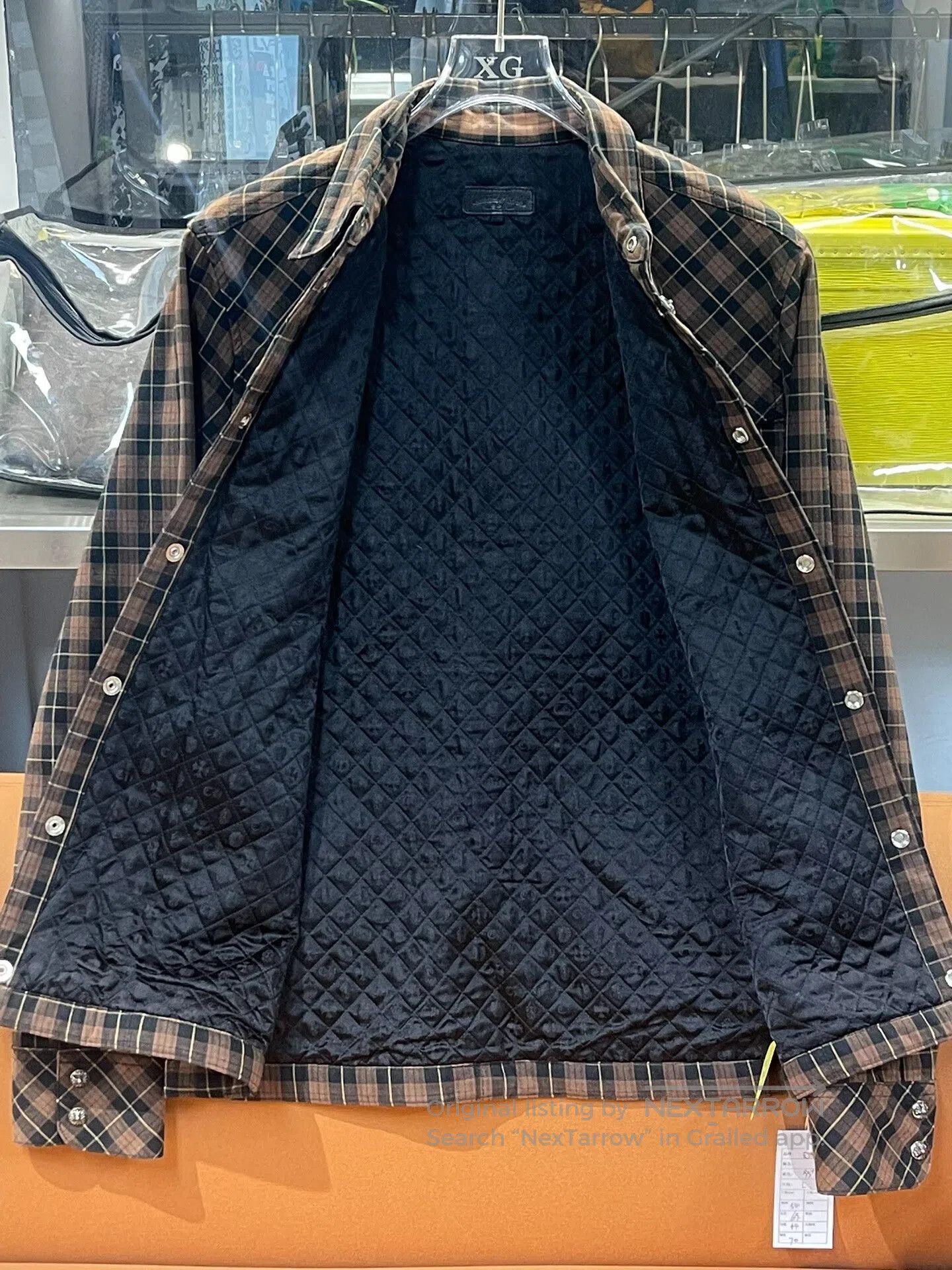 Chrome Hearts Chrome Hearts Brown Sheepskin Patchwork Plaid Shirt. Size US L / EU 52-54 / 3 - 3 Thumbnail