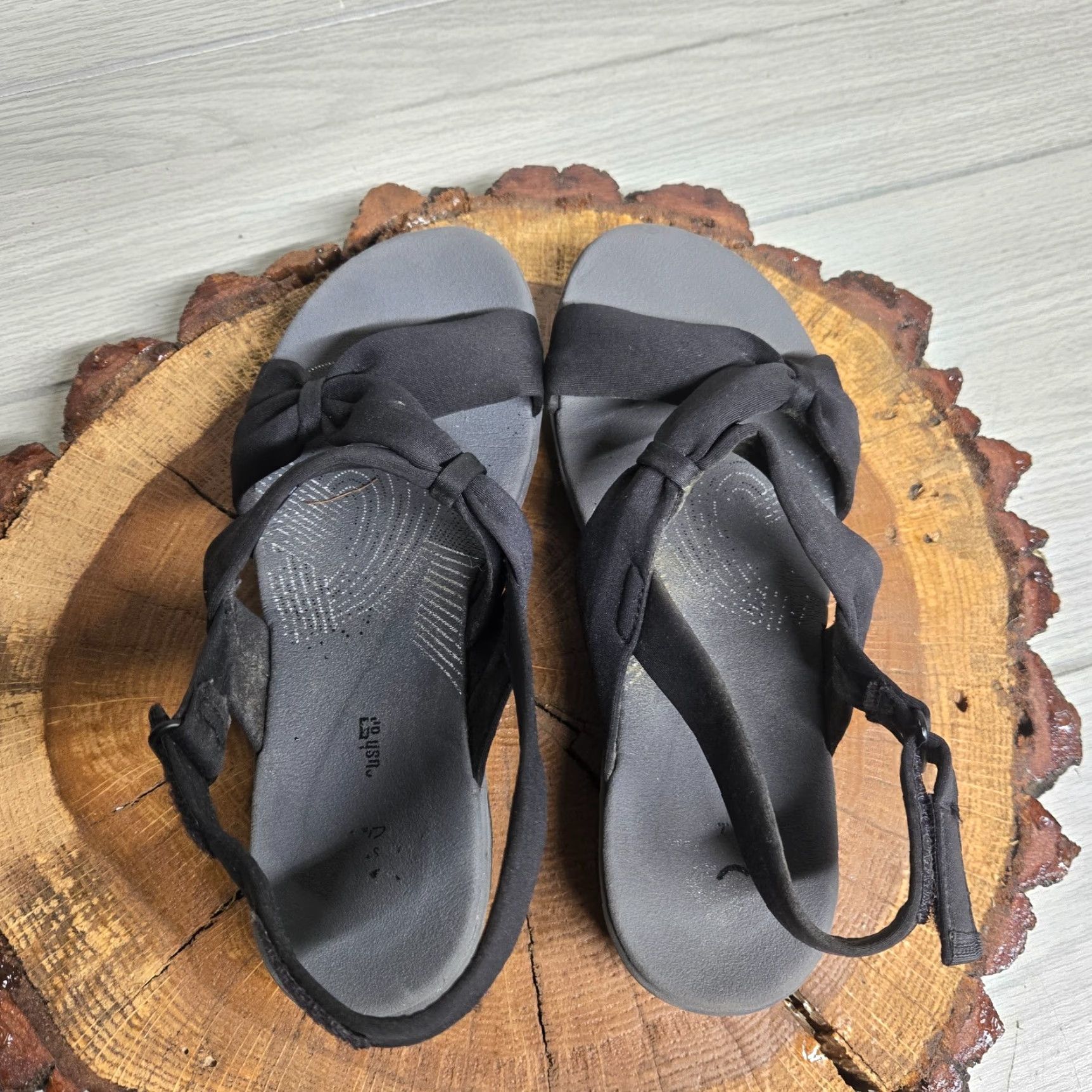 Clarks Cloudsteppers by Clarks Black Slingback Stretch Sandals Size 9 Womens Size US 9 / IT 39 - 5 Thumbnail