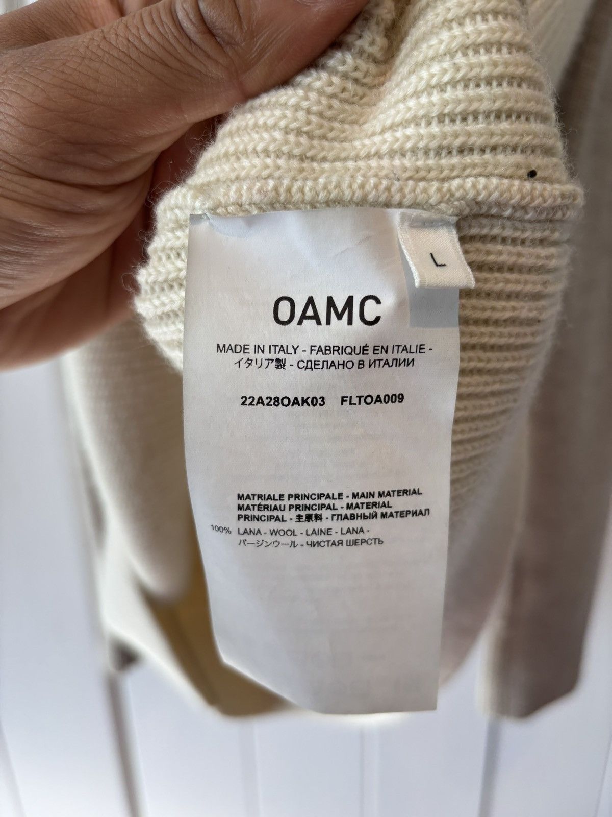 OAMC OAMC AW22 knit Size US L / EU 52-54 / 3 - 3 Thumbnail
