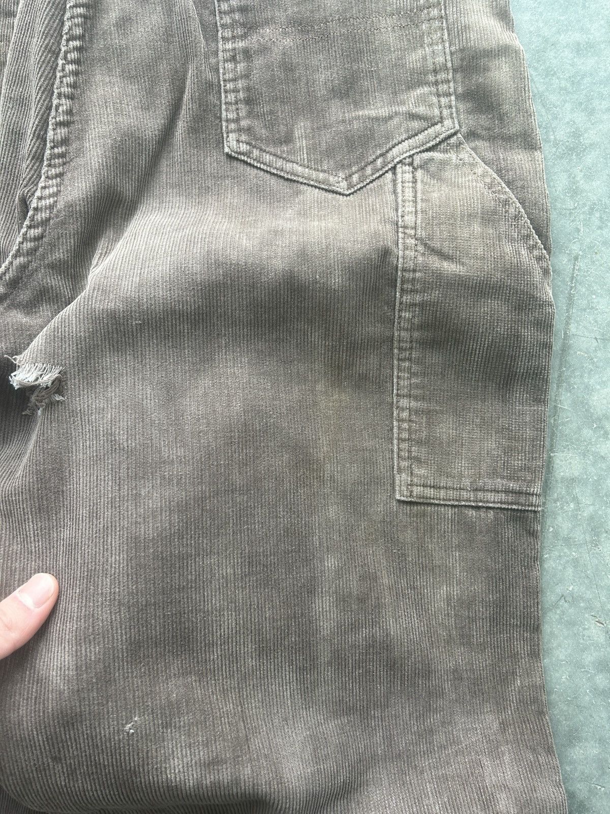 Vintage Vintage 80s Corduroy Carpenter Pants Size US 27 - 4 Thumbnail