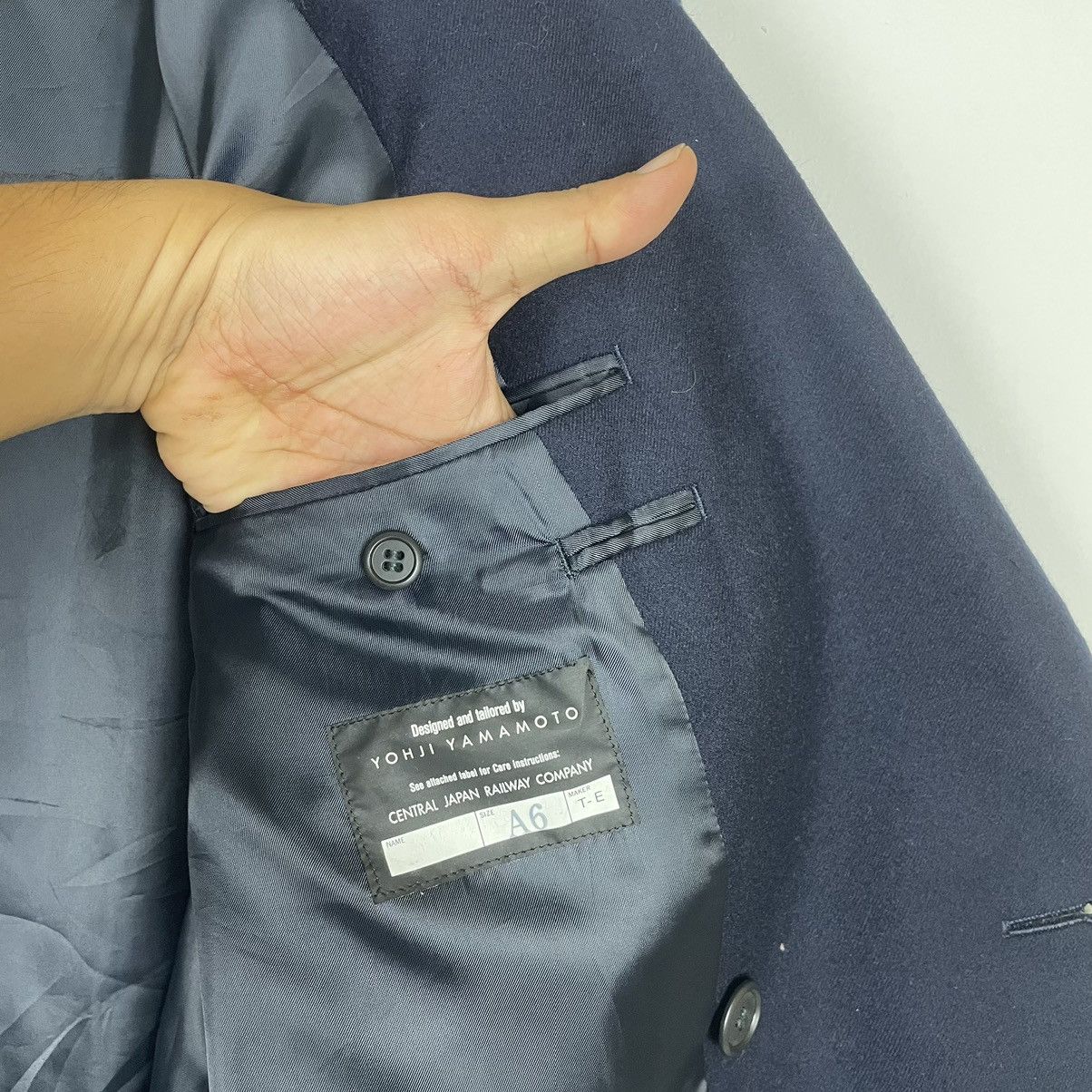 Yohji Yamamoto 🔥LAST PRICE🔥 Yohji Yamamoto Central Japan Railway Company Size 44R - 15 Thumbnail