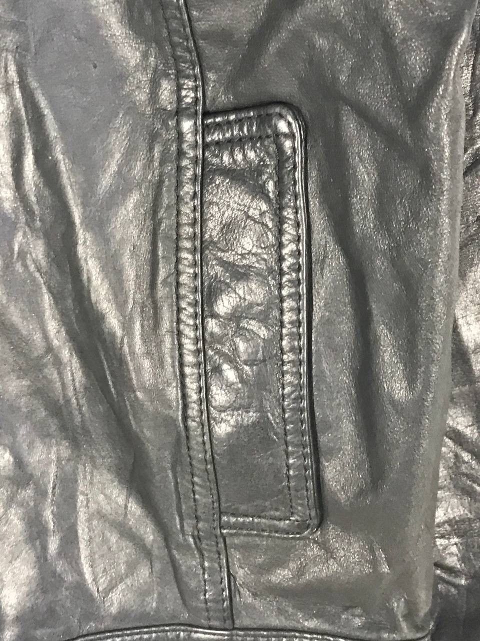 Vintage Soul sniper leather jacket all black Size US XS / EU 42 / 0 - 8 Thumbnail