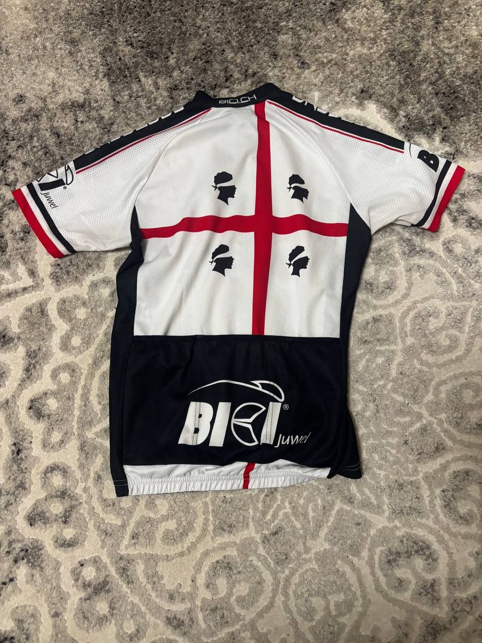 Vintage Rare Marcello Bergamo Italy Sardegna Team Cycling Shirt Size US M / EU 48-50 / 2 - 10 Thumbnail