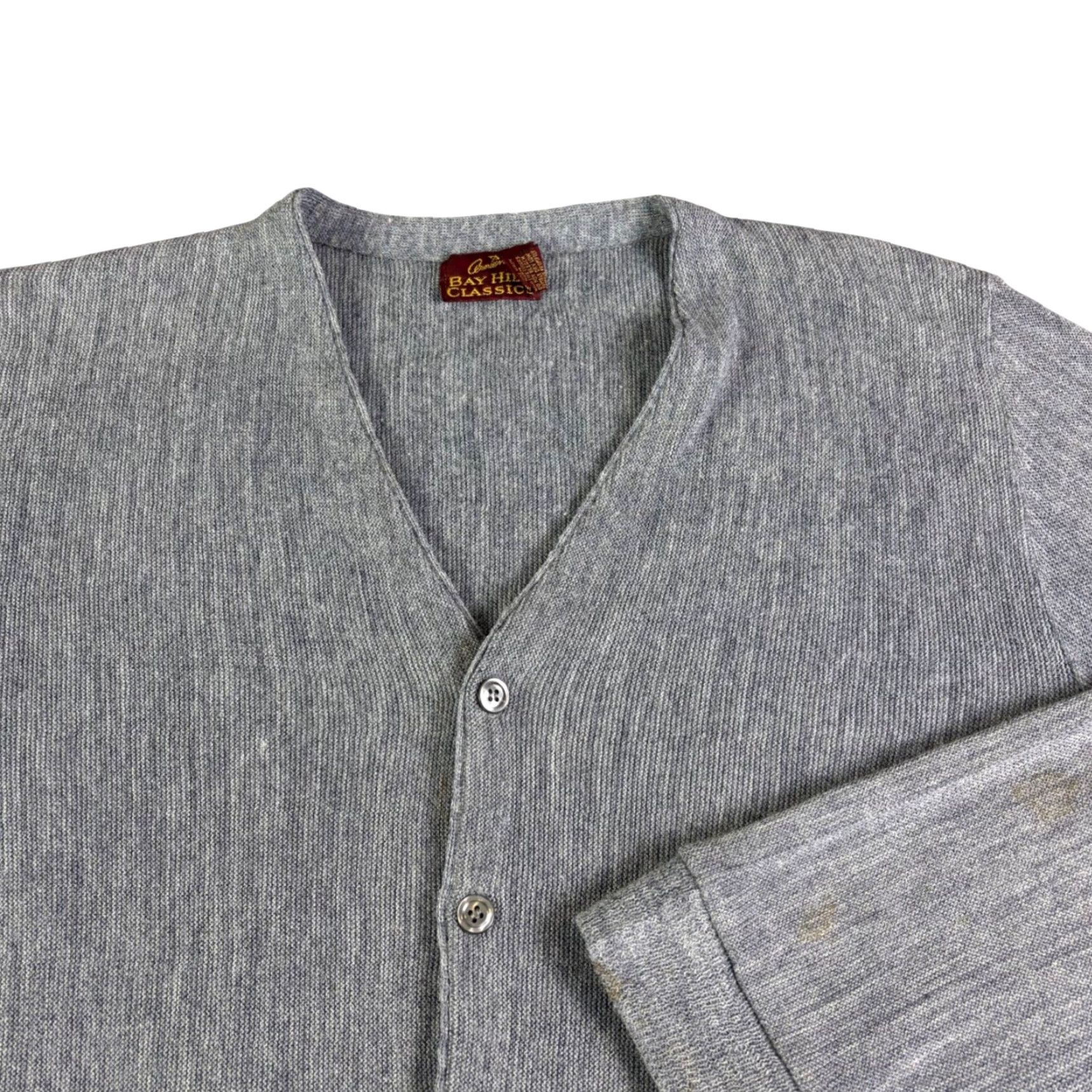 Vintage VINTAGE Arnold Palmer Bay Hill Classics Grey Cardigan Sweater Mens M Gray 1970s Orlon Ladies Men? Size US M / EU 48-50 / 2 - 2 Thumbnail