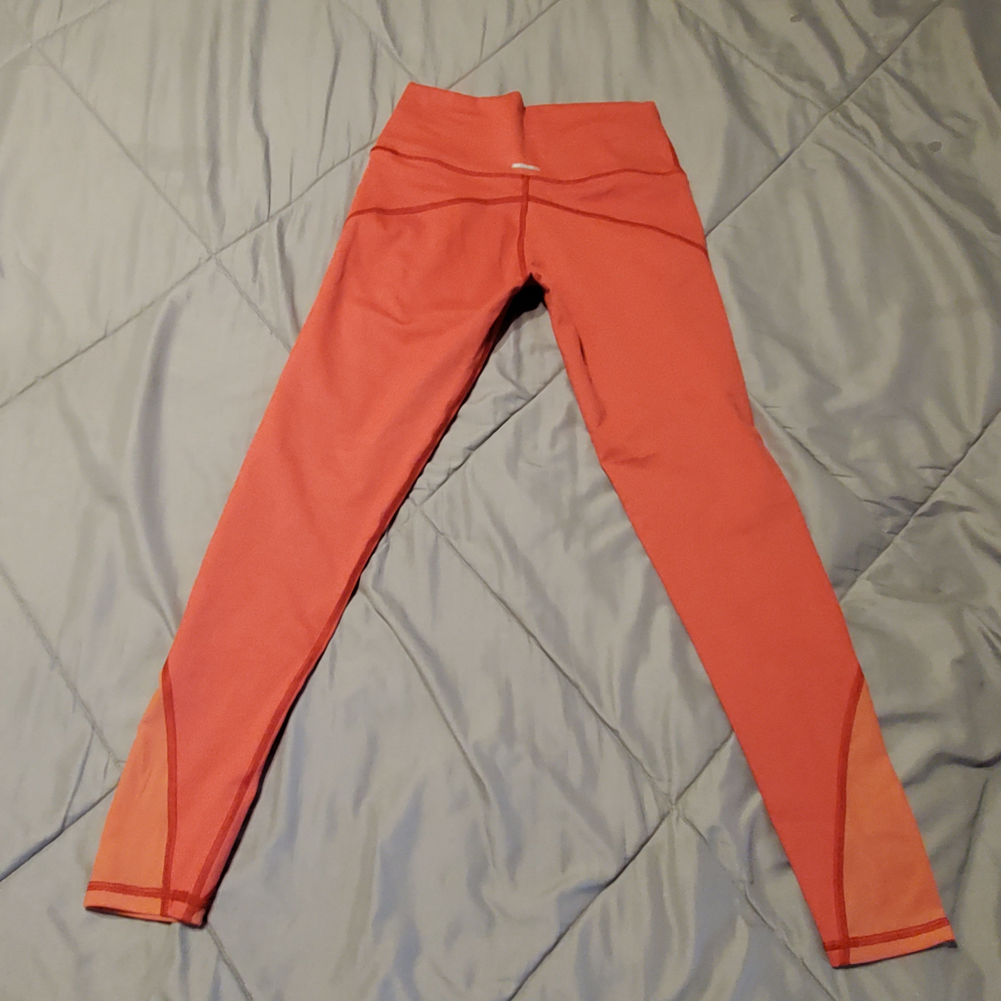Other Aerie Orange Active Leggings SZ:M Size 27" / US 4 / IT 40 - 3 Thumbnail
