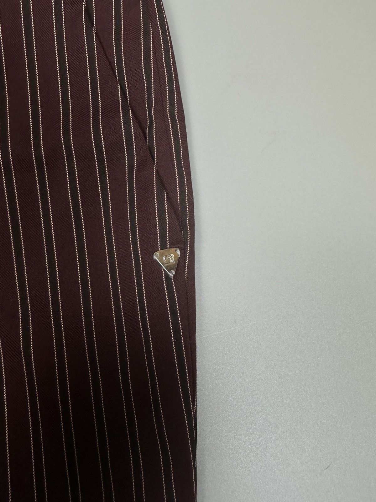 Maison Scotch × Scotch & Soda Office style Red striped pants with belt Maison Scotch Size 28" / US 6 / IT 42 - 8 Thumbnail
