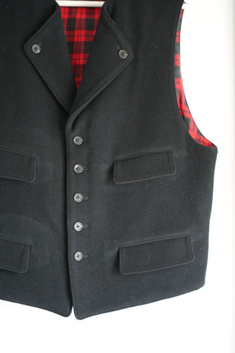 Yohji Yamamoto Yohji Yamamoto size os 90s Scottish check waistcoat vest 2 Size US M / EU 48-50 / 2 - 4 Thumbnail