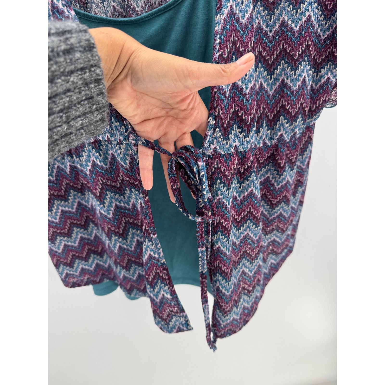 Other Maurices True Y2K kimono-style top pattern teal tank top Size 3XL / US 20-22 - 6 Thumbnail