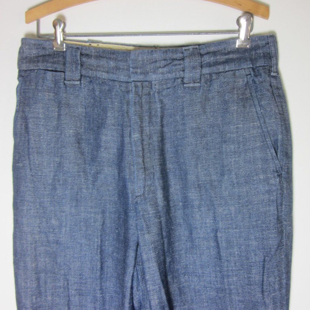 Rag & Bone Rag & Bone Womens Size 8 Claud Indigo Hemp & Cotton Trouser Size 28" / US 6 / IT 42 - 3 Thumbnail