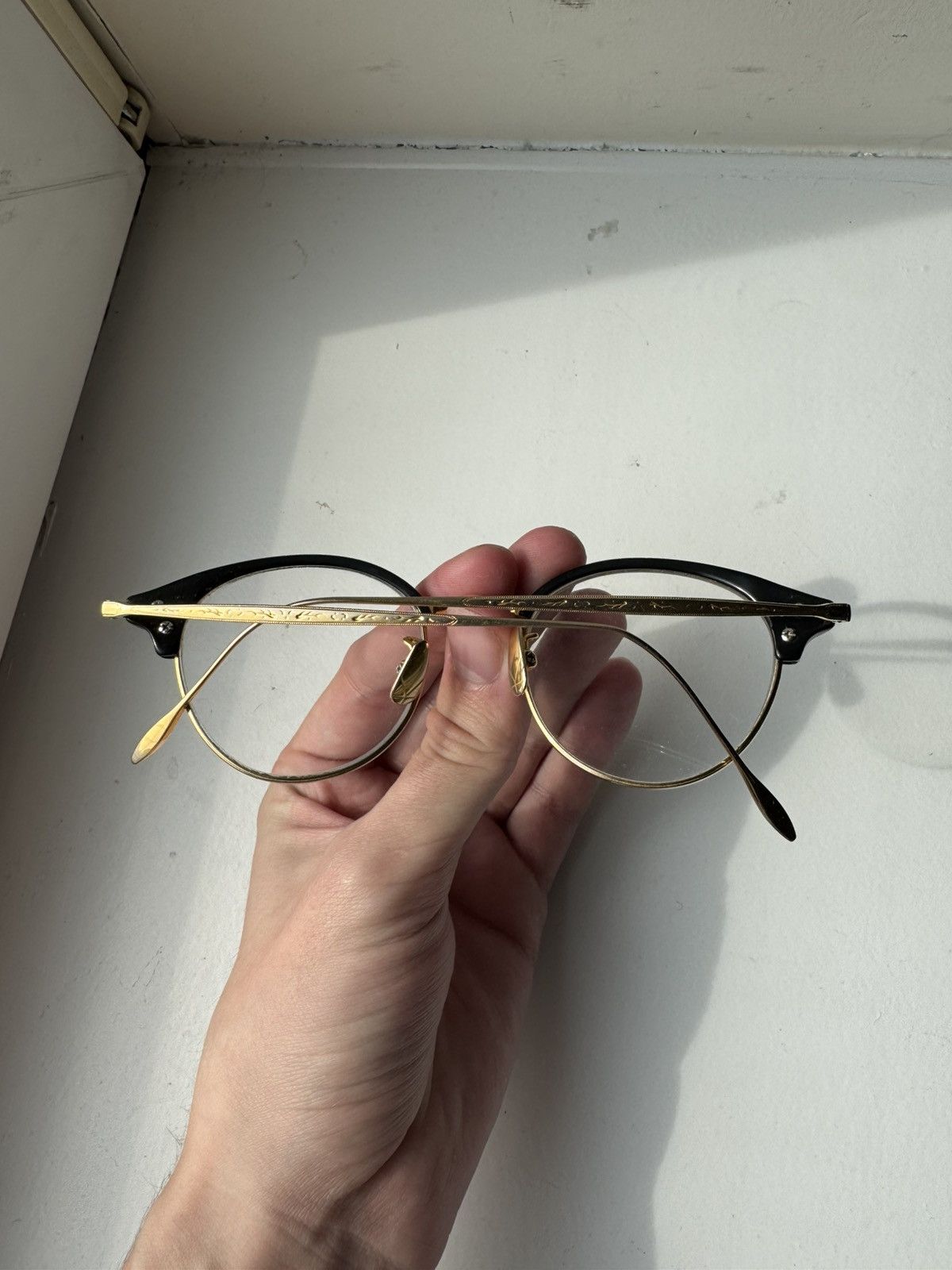Matsuda Yuichi Toyama Black and Gold Anthony Glasses Size ONE SIZE - 3 Thumbnail