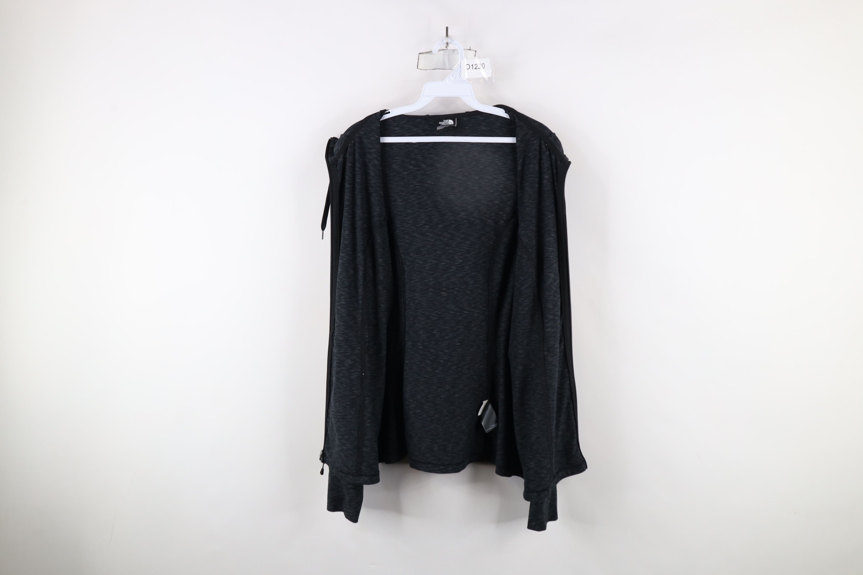 The North Face × Vintage The North Face Lightweight Knit Full Zip Hoodie Black Size XL / US 12-14 / IT 48-50 - 10 Thumbnail