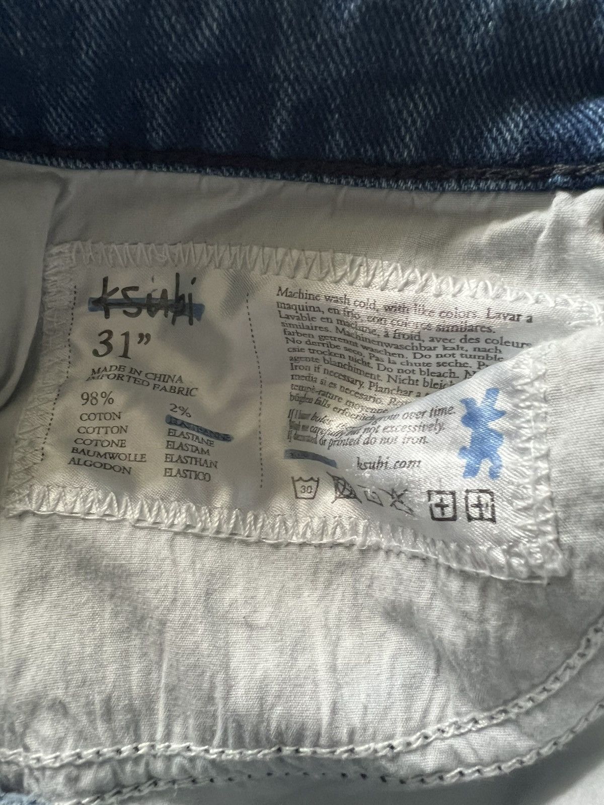 Ksubi Light Wash Ripped Jeans Size US 31 - 3 Thumbnail