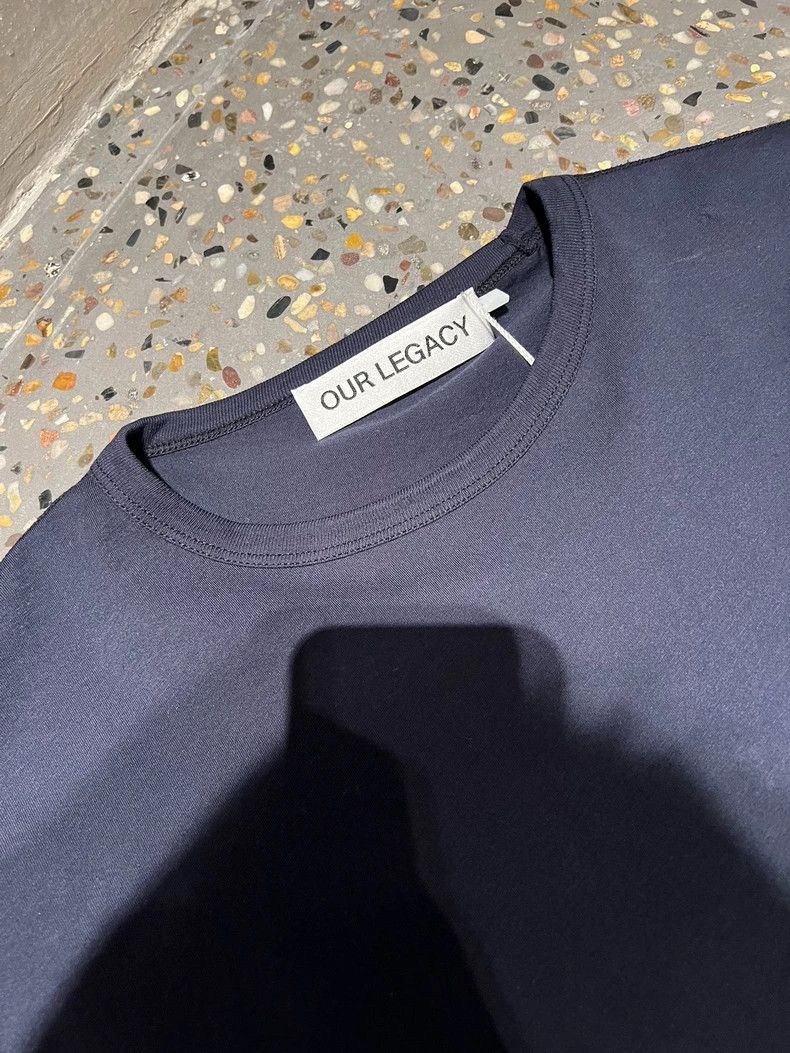 Our Legacy our legacy Dark blue round-neck short sleeves Size US S / EU 44-46 / 1 - 2 Thumbnail