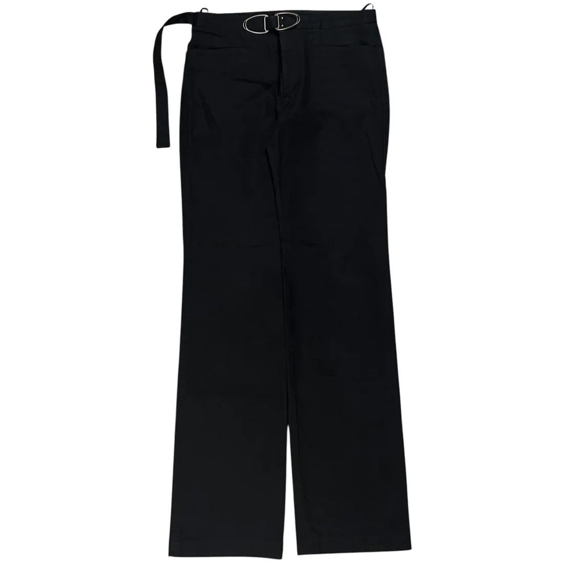パンツ GUCCI by TOM FORD straight slacks black Gucci × Tom Ford Gucci Tom Ford Pinstripe Buckle Waist Pants | Grailed
