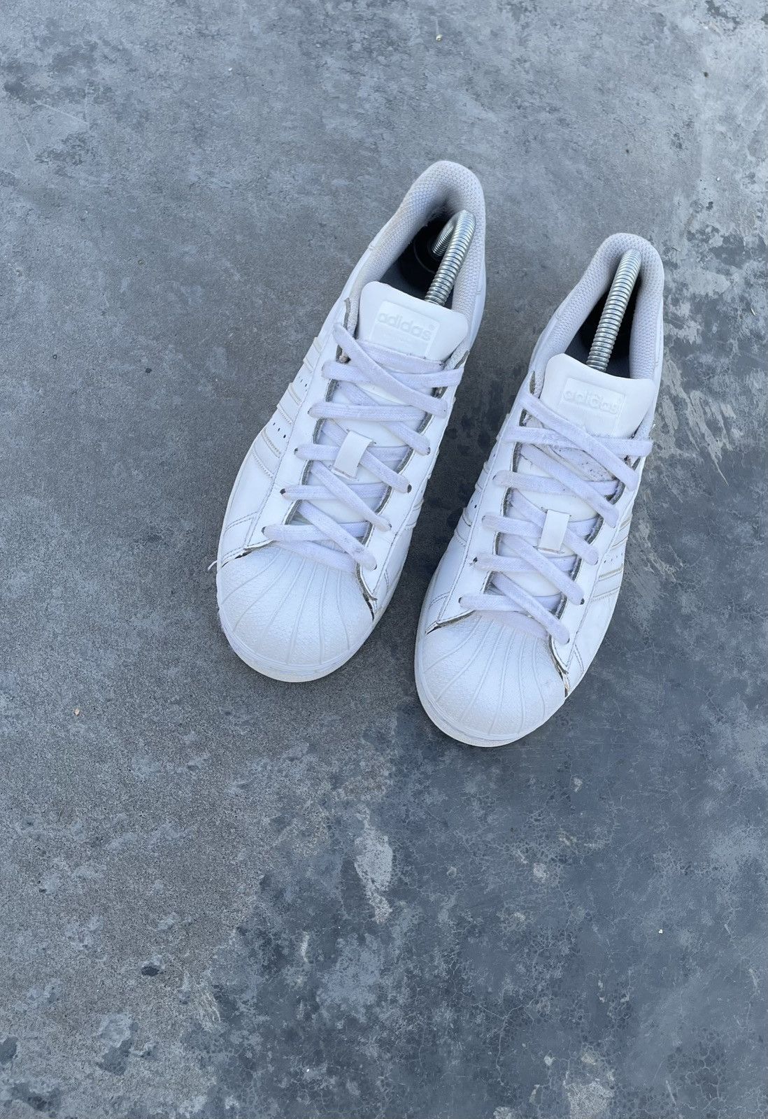 Adidas × Vintage ADIDAS Y2K SUPERSTAR JAPAN DRILL AVANT GARDE HYPE SNEAKERS Size US 8.5 / IT 38.5 - 4 Thumbnail