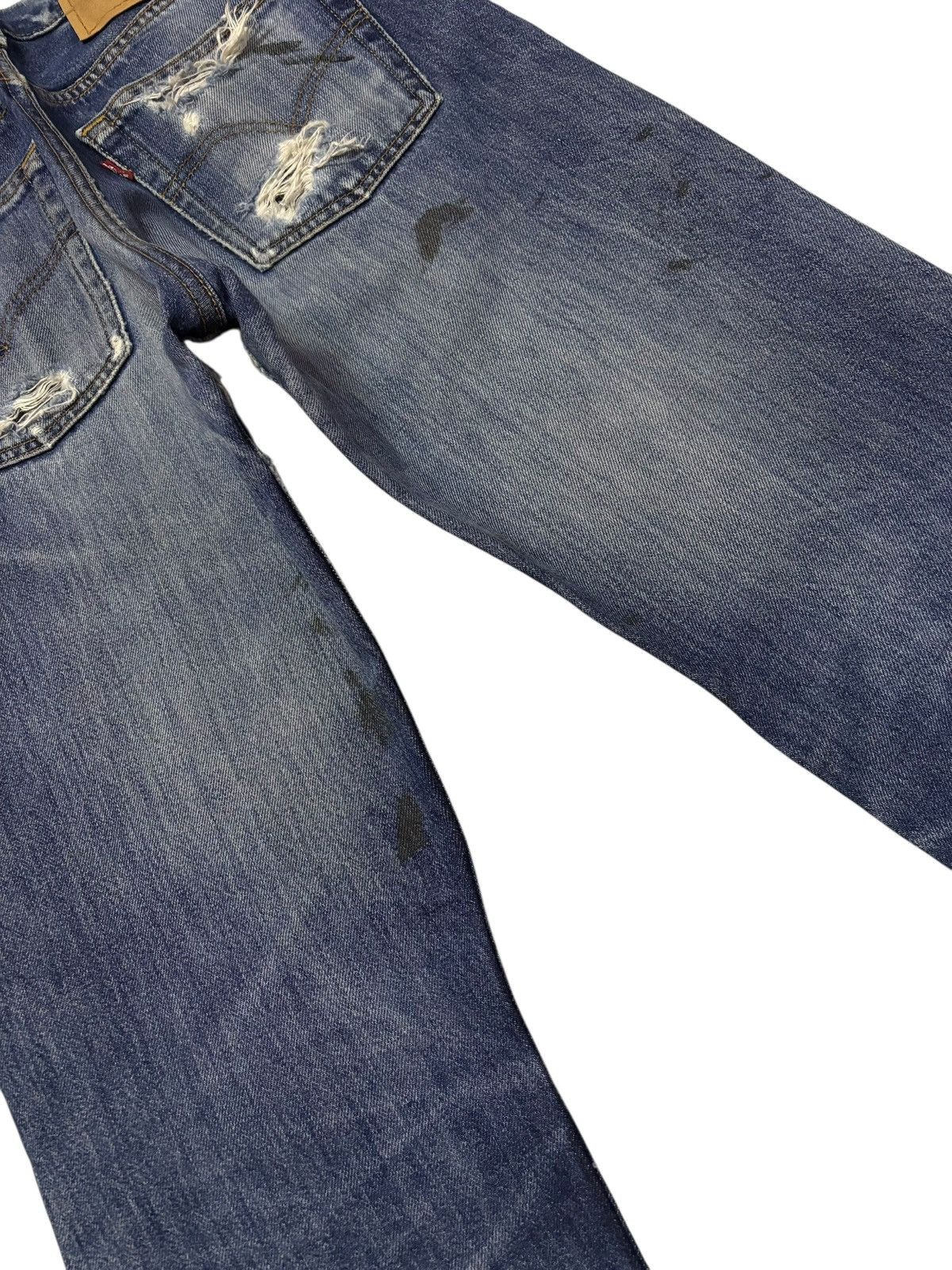 Levi's Vtg 90s Levis 501 Distressed Jeans Size US 26 / EU 42 - 7 Thumbnail