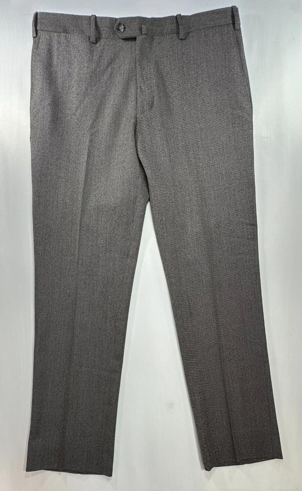 Other Boggi Milano Italian Wool Flat Dress Pants Gray Mens 36/30 Size US 36 / EU 52 - 1 Thumbnail