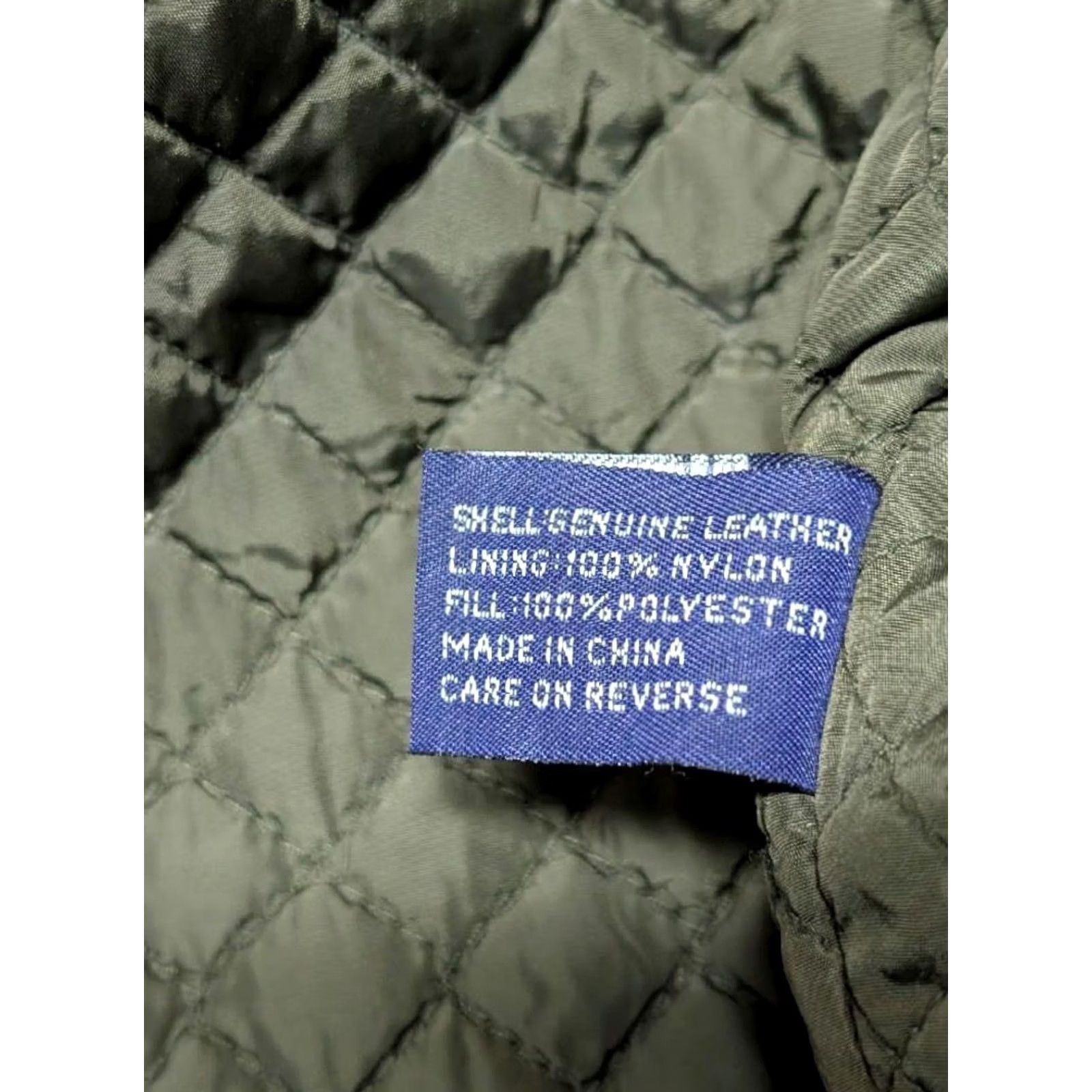 Vintage VINTAGE Structure Bomber Jacket Men's Brown Leather Cowhide L 42-44 Chest 25.5" Arm 28" Length 23.5" Quilted, Lined 1990s Y2K Size US L / EU 52-54 / 3 - 8 Thumbnail