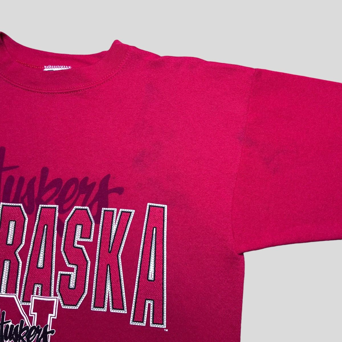 NCAA × Vintage NCAA Nebraska Cornhuskers 3D Big Print Spell Out Sweatshirt Size US L / EU 52-54 / 3 - 8 Thumbnail