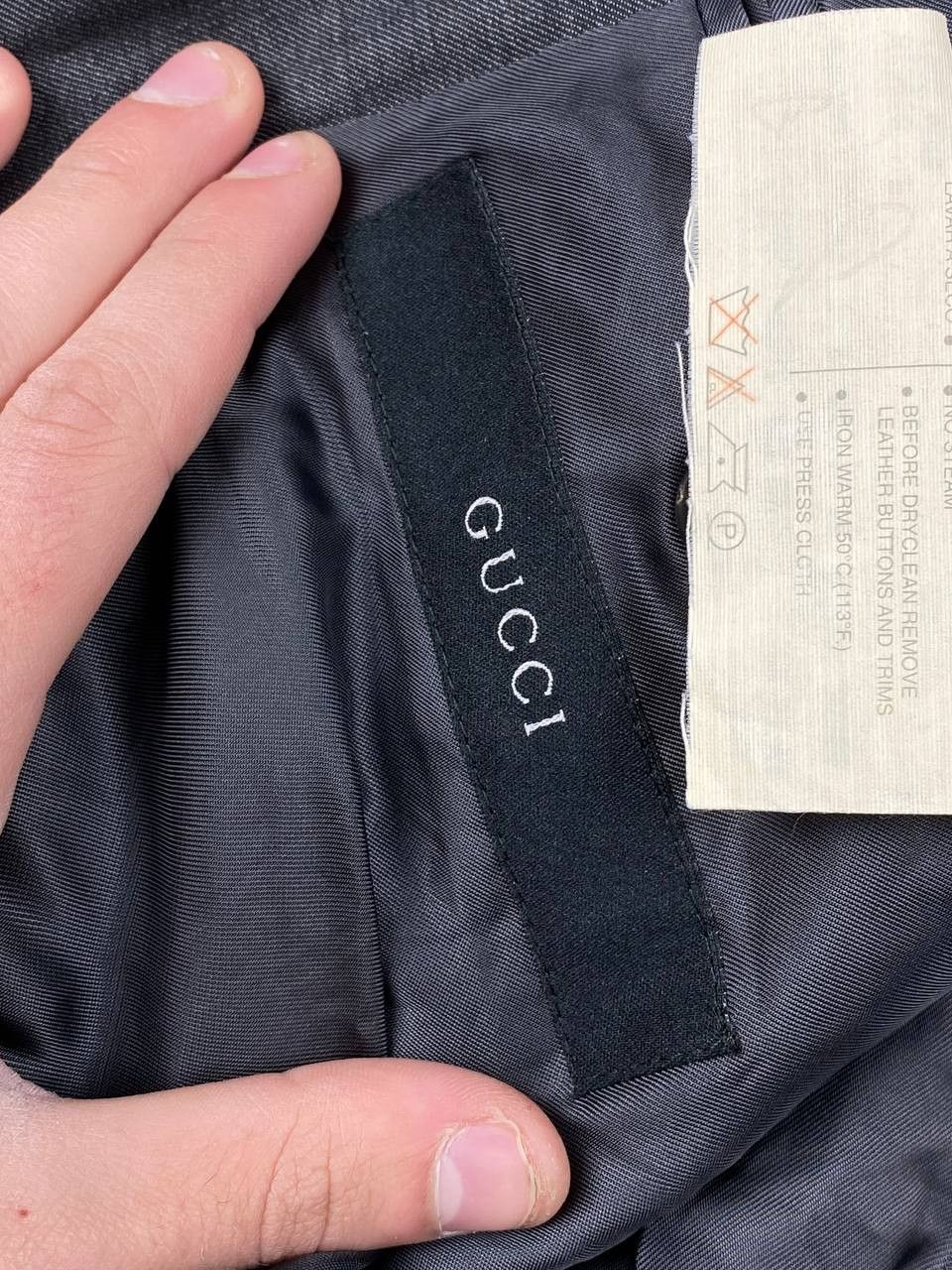 Gucci Vintage Gucci Classic Wool Blazer Men Size 54 Gray Size 54R - 7 Thumbnail