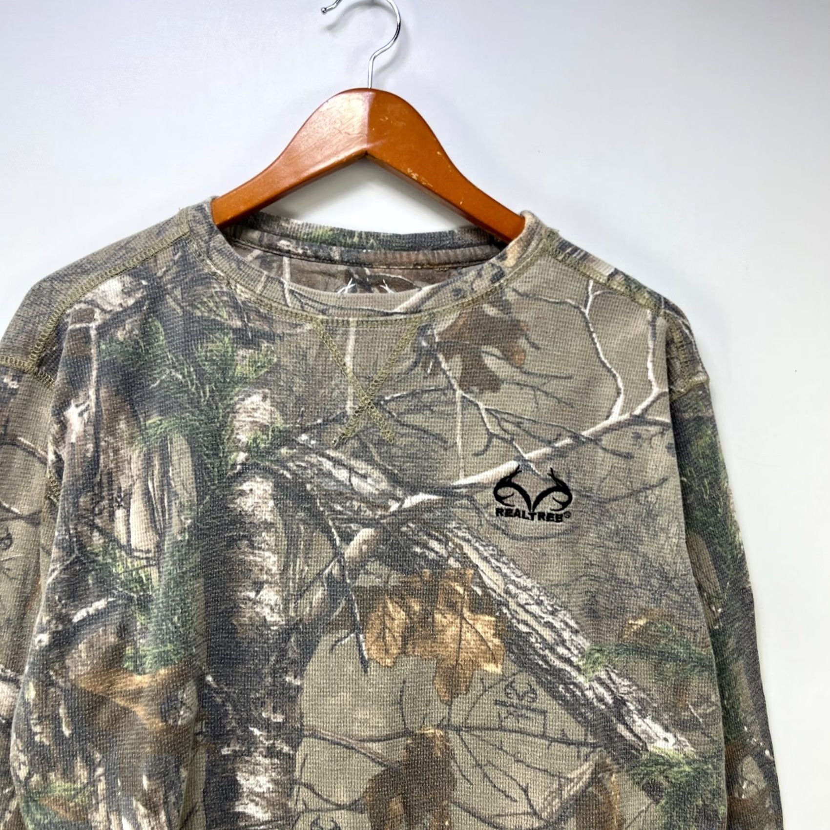 Realtree Vintage Realtree Camo Thermal Waffle Knit Shirt M Size US M / EU 48-50 / 2 - 2 Thumbnail