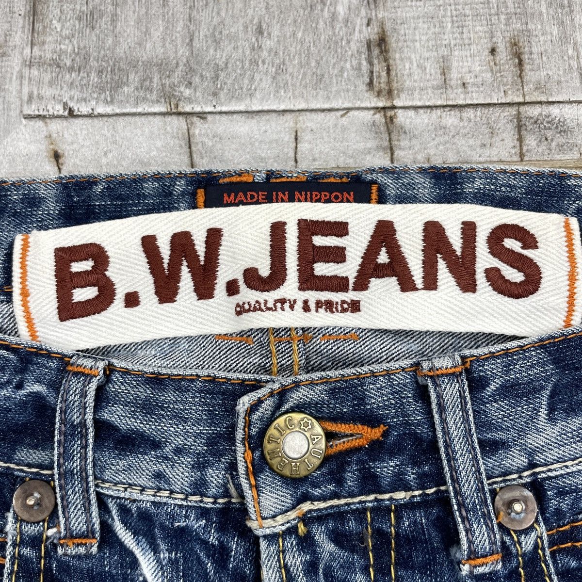 Japanese Brand × Vintage Vintage Japanese Brand Distressed B.W Jeans wc 347 Size US 31 - 7 Thumbnail
