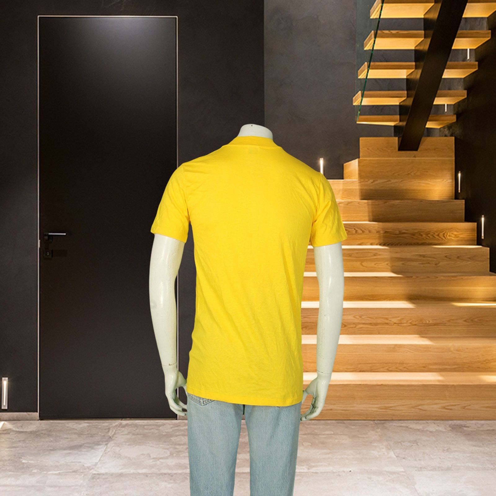 Other Vintage Stedman Blank Yellow Single Stitch USA T Shirt Tee S Size US S / EU 44-46 / 1 - 2 Thumbnail