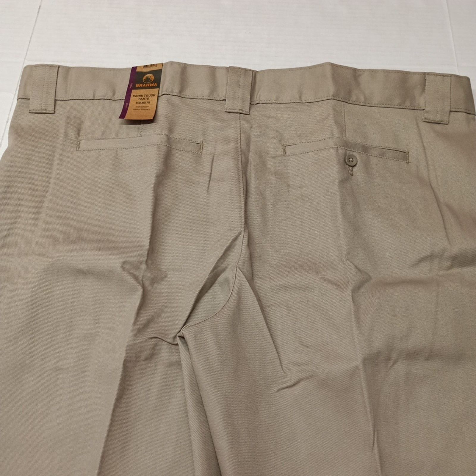 Other Brahma Men's Work Tough Pants Size 44x32 Sandy Taupe Relaxed Size US 44 / EU 60 - 8 Thumbnail
