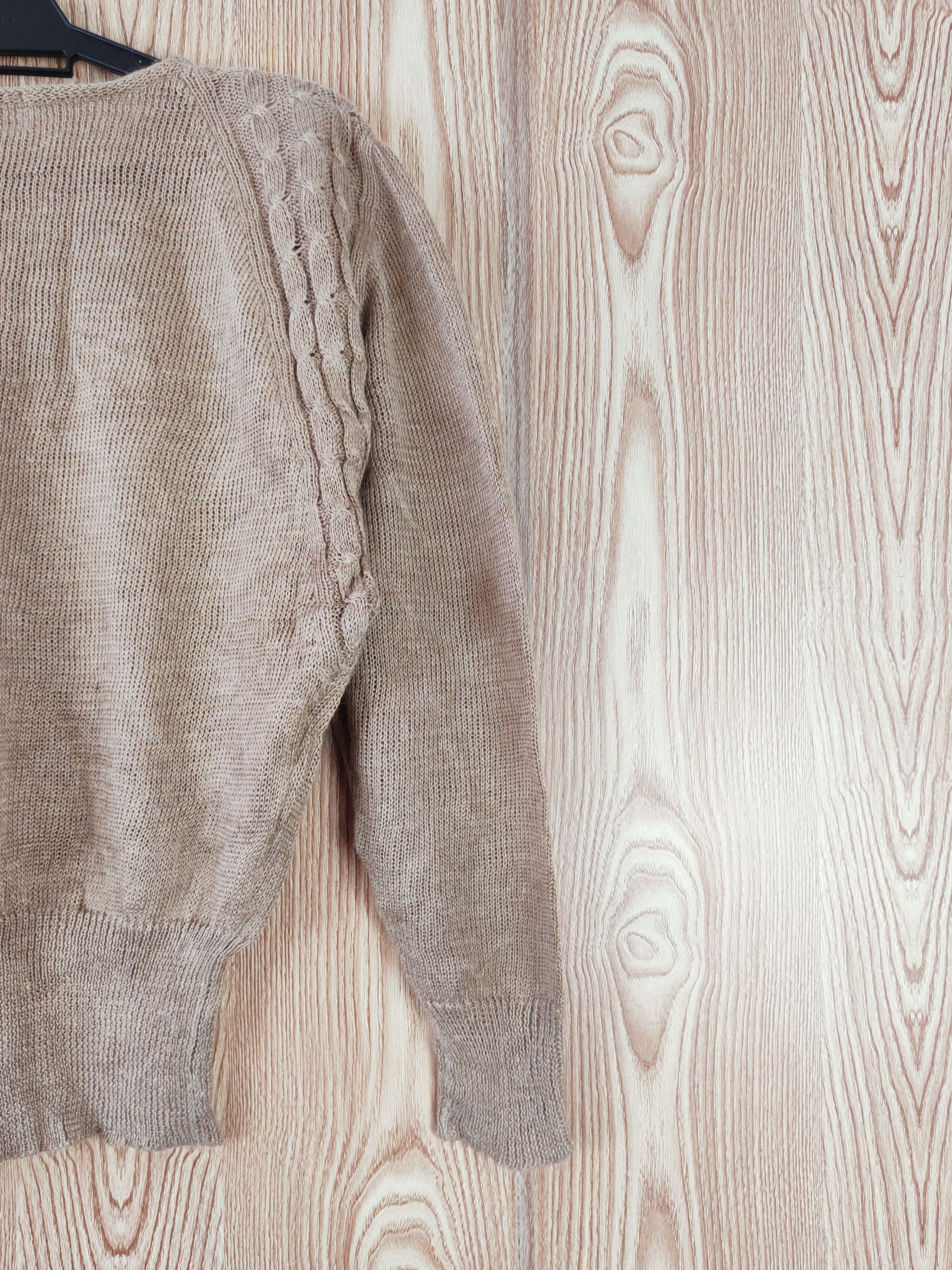 Homespun Knitwear Confection Rogica Brown Knitwear Crop Top Cardigan #W822 Size M / US 6-8 / IT 42-44 - 9 Thumbnail