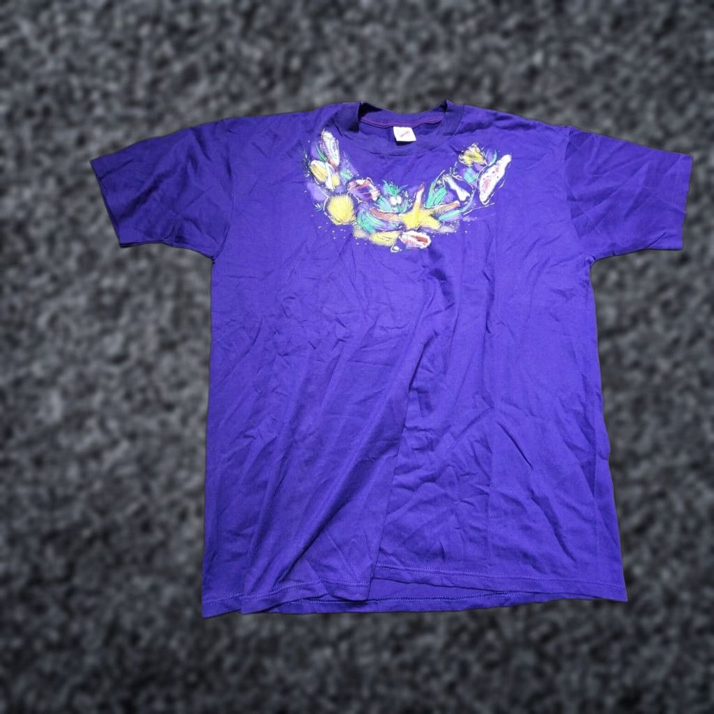 Jerzees Vintage Jerzees T-Shirt Mens XL Shells Fish Single Stitch Size US XL / EU 56 / 4 - 1 Thumbnail