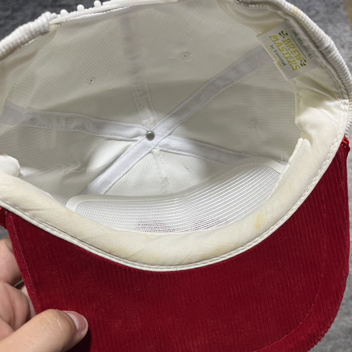 Vintage Vintage 90s Stroh's Beer Corduroy Snapback Hat Size ONE SIZE - 8 Thumbnail