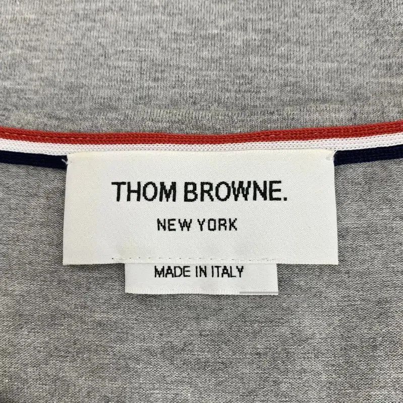 Thom Browne Thom Browne Gray Cotton T-Shirt for Men . Size US XL / EU 56 / 4 - 6 Thumbnail