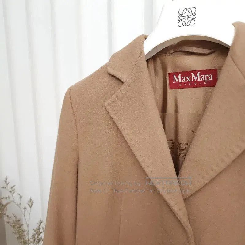 Max Mara MaxMara Casual Wool Mid-Length Coat for Women . Size S / US 4 / IT 40 - 3 Thumbnail