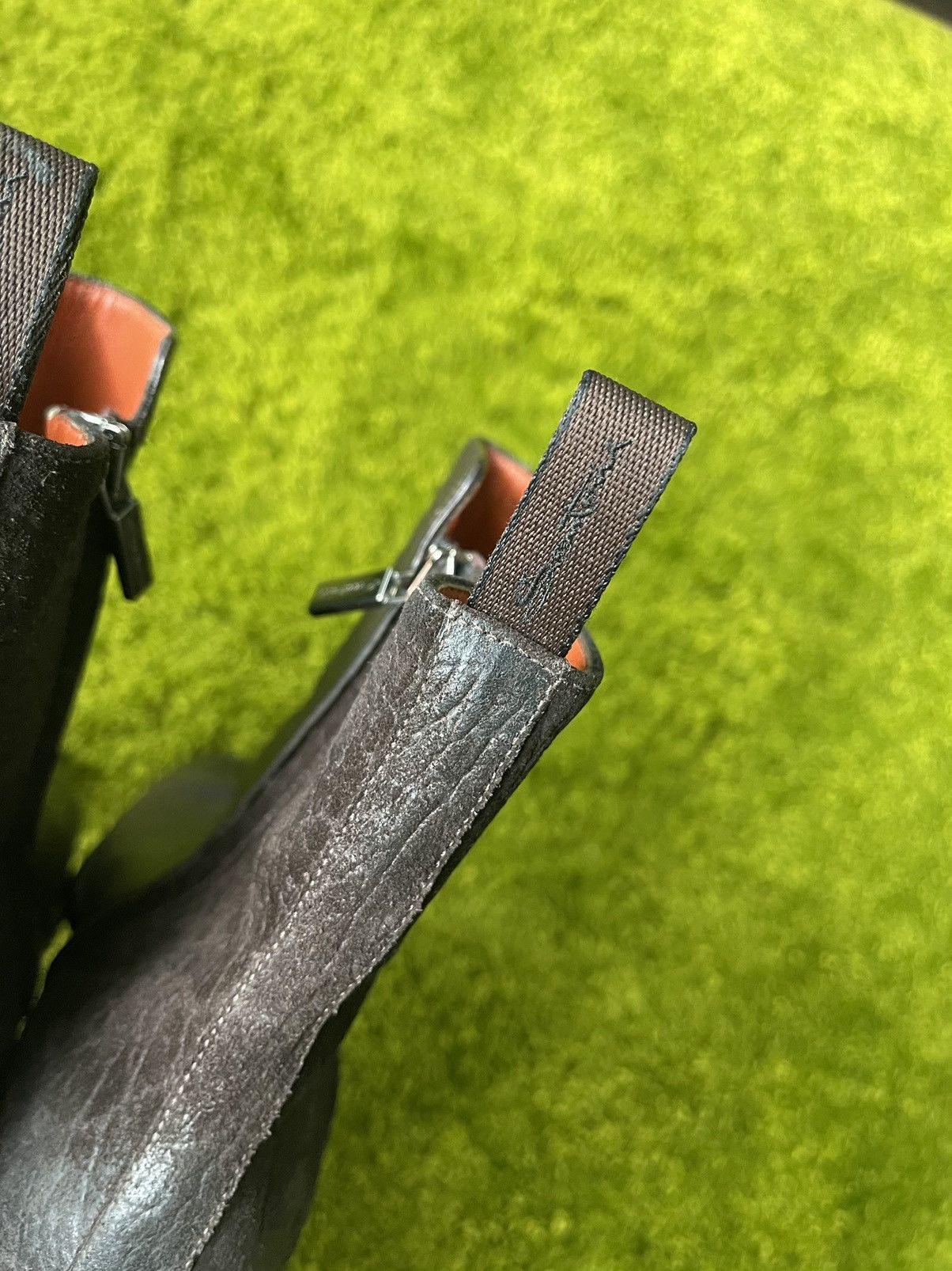 Genuine Leather × Santoni Santoni real leather side zip boots Size US 8 / IT 38 - 7 Thumbnail