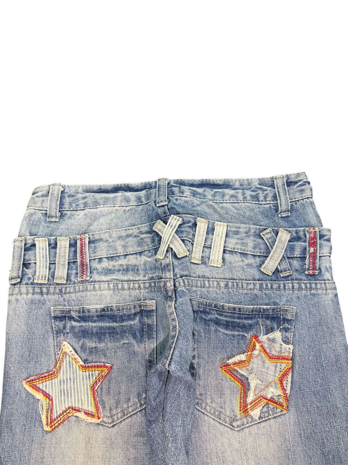Issey Miyake Vintage Japanese Brand Faded Wash Distressed Jeans Size 29" - 4 Thumbnail