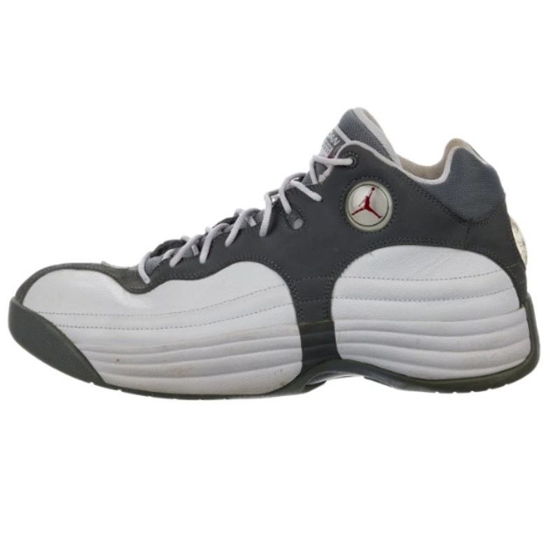 Jordan Sneakers Team 1 Air Leather Gray/White Sz 11
