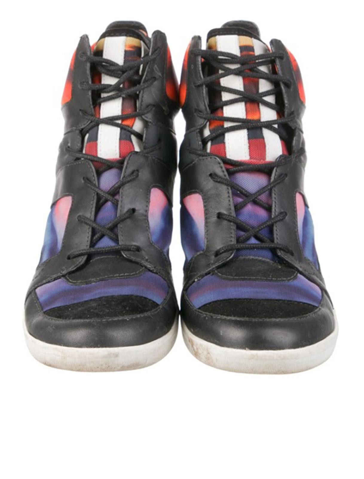 Y-3 Y-3 Leather Wedge Sneakers - SIZE 7.5 Size US 7.5 / IT 37.5 - 3 Thumbnail