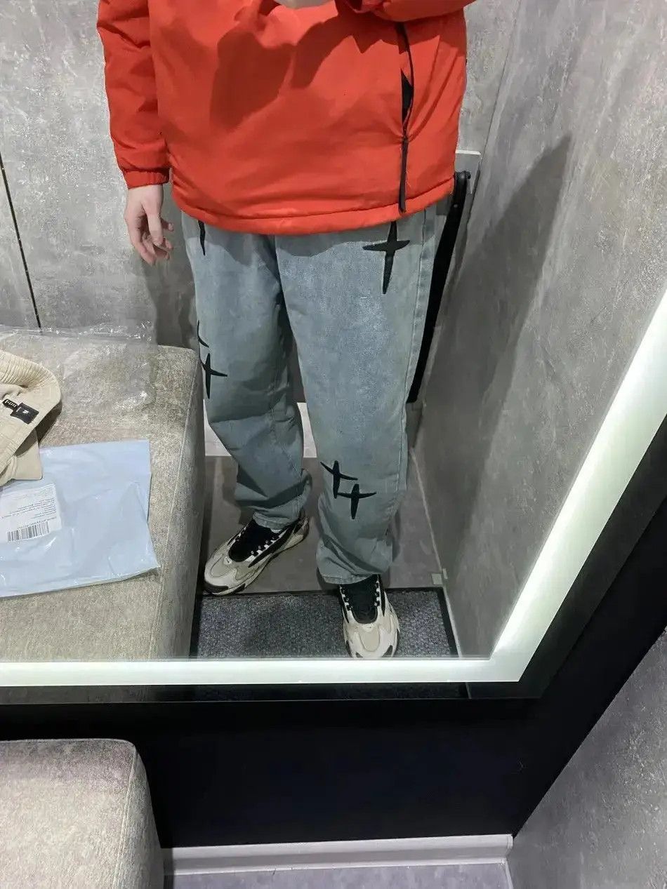 Japanese Brand Casual Loose Streetwear Cross Jeans Pants Trousers y2k Size US 32 / EU 48 - 5 Thumbnail