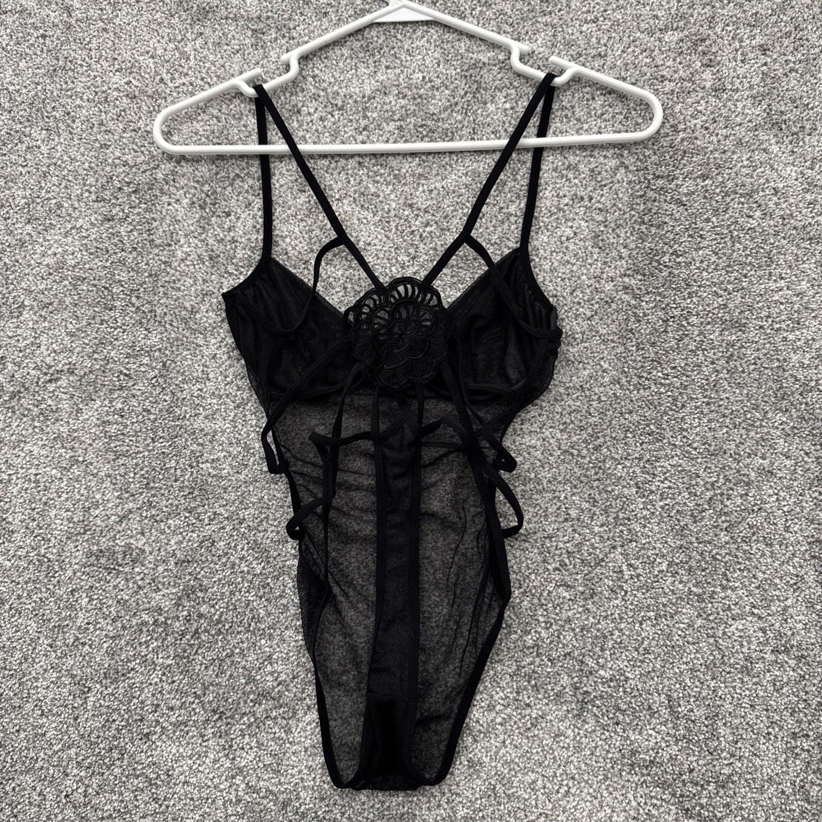 Other Shirley Of Hollywood Bodysuit M Coquette Lingerie Sheer Y2K Size M / US 6-8 / IT 42-44 - 6 Thumbnail