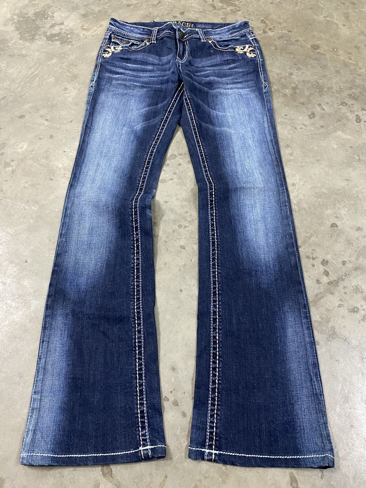 If Six Was Nine Flare Jeans Grace in LA Made in USA @320 Size US 28 / EU 44 - 7 Thumbnail