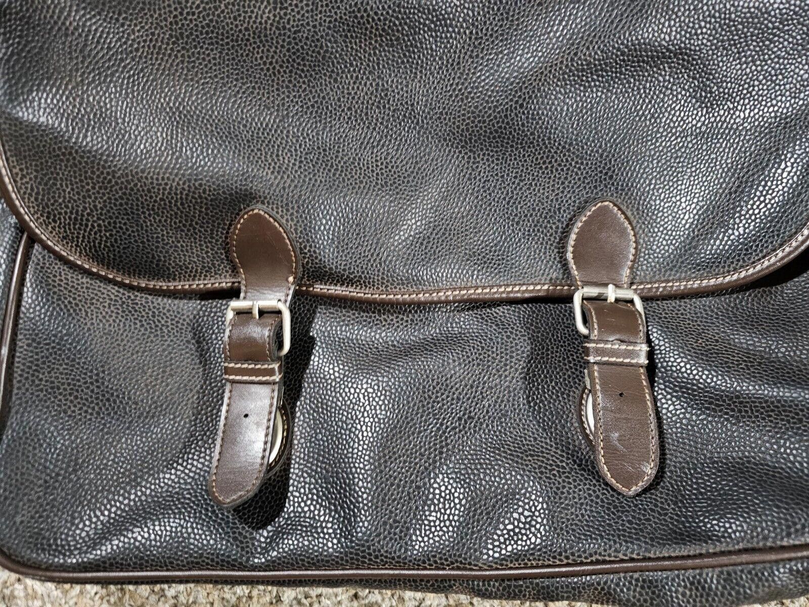 Gap GAP Brown leather messenger bag crossbody school travel Work Size ONE SIZE - 2 Thumbnail
