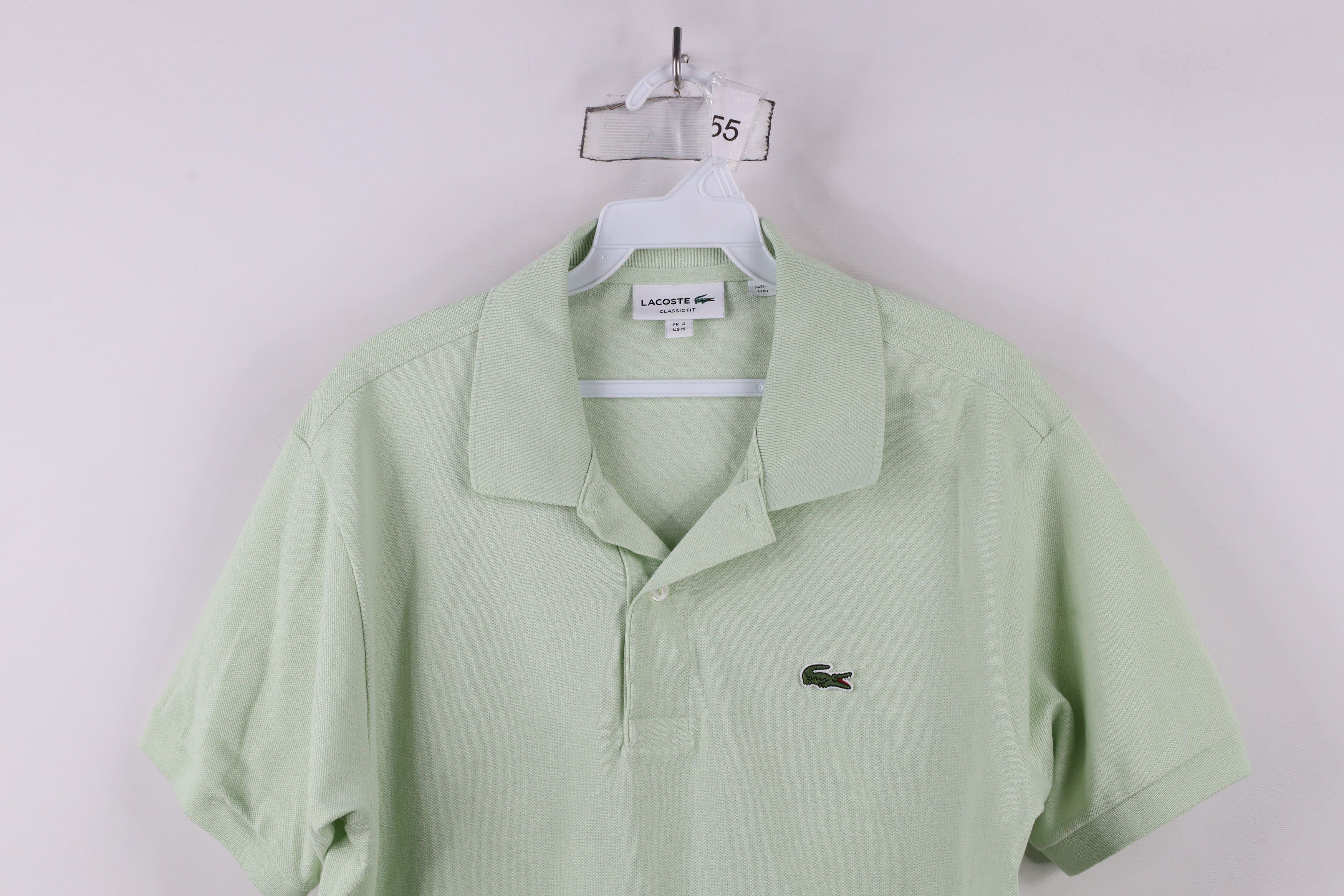 Lacoste × Vintage Lacoste Classic Fit Croc Logo Pique Cotton Polo Shirt Green Size US M / EU 48-50 / 2 - 2 Thumbnail