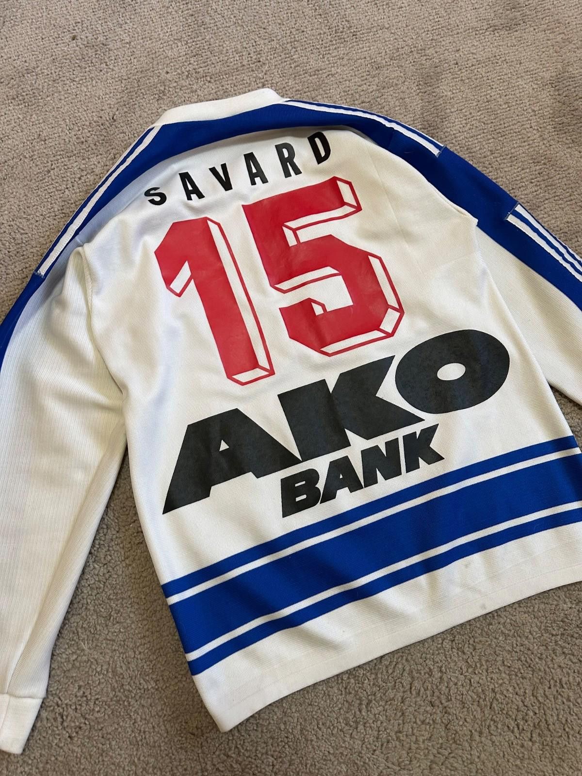 Adidas VINTAGE ZSC LIONS 1980 #15 SAVARD ICE HOCKEY JERSEY Size US XL / EU 56 / 4 - 9 Thumbnail